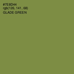 #7E8D44 - Glade Green Color Image